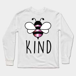 Be Kind Lesbian Bee Gay Pride LGBT Rainbow Long Sleeve T-Shirt